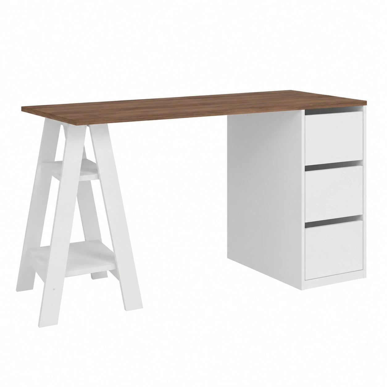 bureau-avec-treteaux-et-caisson-3-tiroirs-blanc-et-chataignier-l-135-h-75-p-60-cm-ejpgjf3193sr