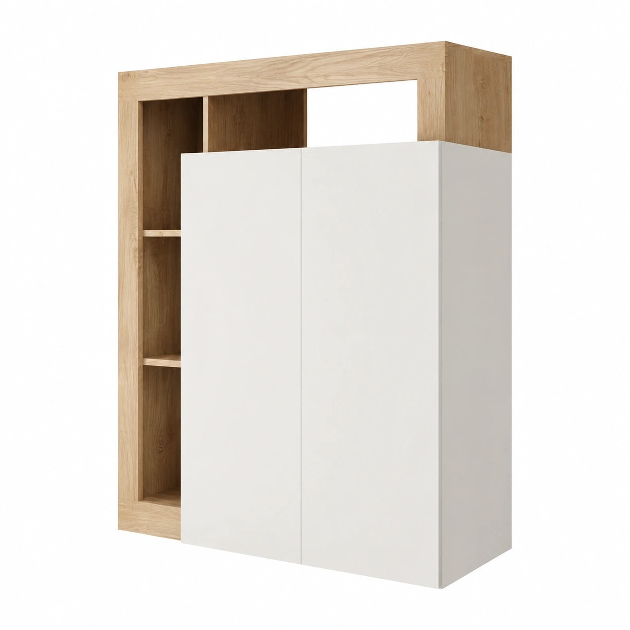 bureau-secretaire-2-portes-blanc-laque-et-bois-xrlylq2943os