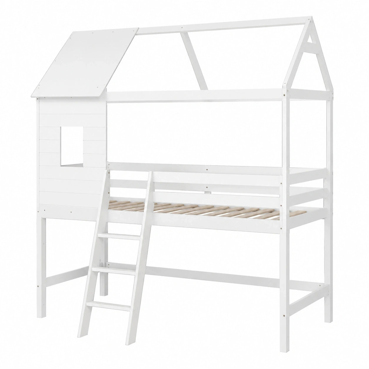 lit-mezzanine-enfant-190x90cm-blanc-avec-cabane-integree-qoabro2889ub