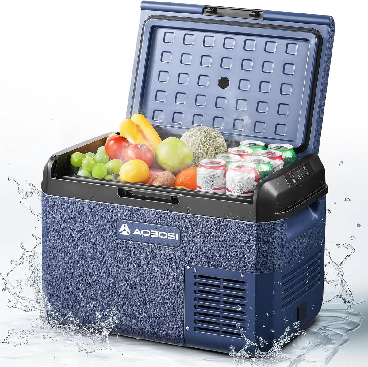 AAOBOSI glacière électrique IPX4, capacité 25 L, conception résistante à l'eau